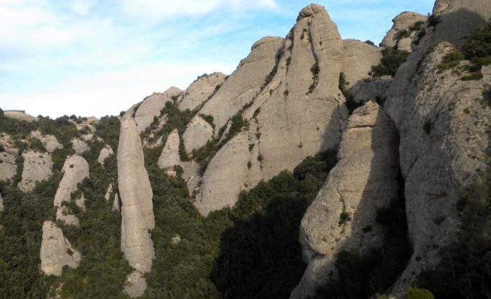 Recollida raconada de Bellavista amb el vessant sud de la Cara de Mico i l'arrogant Aresta Brucs del Sentinella